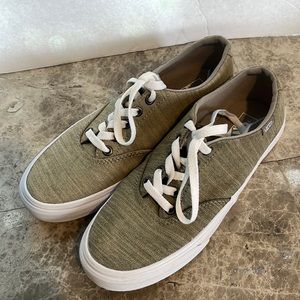 Vans Classic Heather Tan Canvas Sneakers Size 8, TB4R